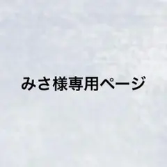 みさ様専用ページ
