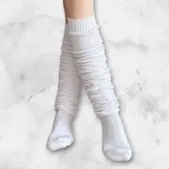 ルーズソックス　80㎝　80 制服　韓国　ホワイト　ロングブーツ