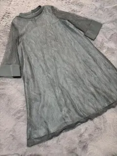 Aimer スタンドネック総レースリンクパーティドレス　結婚式