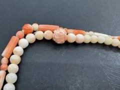 M珊瑚　羽織紐　ヴィンテージ アクセサリー