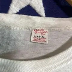【USA製】ビンテージ60'SラッセルサザンＴシャツ希少な白ボディ3段ラバプリ
