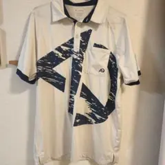 used つるやゴルフ　アクセル　半袖ボタンダウンストレッチポロシャツ　LLのサムネイル