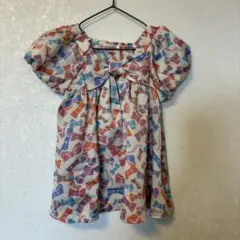 mezzo piano リボン柄 半袖トップス110cm