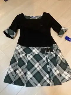 【お値下げ】新品タグ付き　バーバリーブルーレーベル　ワンピース　38 チェック