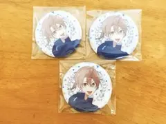 雨宮湊＆ウッぴー グリッター缶バッジB＊氷の城壁 カラオケの鉄人 カラ