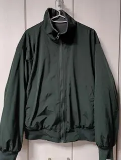 BONBON リバーシブル　ナイロンジャケット　裏フリース　サイズＬ グリーン