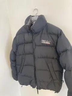FIRST DOWN ダウンジャケット Mサイズ 黒 グレー