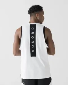 CRONOS × 魔裟斗タンクトップ ホワイト XL CRONOS DRYTOUCH TANKTOP【WHITE】 トップス
