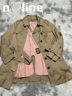 美品　洋服の青山　n♡line トレンチコート2wayインナー取外し可能ベージュ