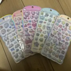 新品未使用　正規品　コットンパフィーシール　シナモロール　キティ　マイメロディ