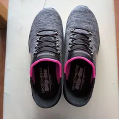 SKECHERS Slip-Ins グレー ピンク