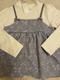 any FAM リボン柄チュニック 150 トップス　プルオーバー　ニット