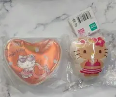 サンリオ 当りくじ ハローキティ ハート型 クリアポーチ 日焼けキティ