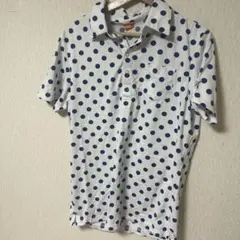 プーマ　ゴルフウェア　ブルー　水玉