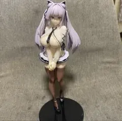 猫耳メイドフィギュア 紫色　セクシー　バニーガール　アズールレーン