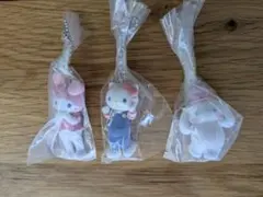 サンリオキャラクターズミニチュアチャームライブキャラクター　ガチャ　3種セット