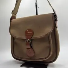 LANCEL ランセル ショルダーバッグ レザー切替 フランス製