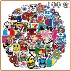 ▽シール スケボー アメリカ ストリート ステッカー 100枚 防水 ボム 26