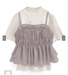 ニットトップス×シアービスチェアンサンブル