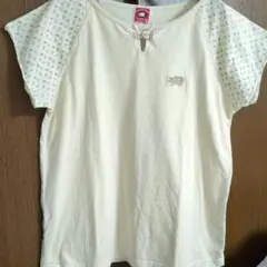 drug store's ドラッグストアーズ Tシャツ 花柄切替 ぶた刺繍のサムネイル