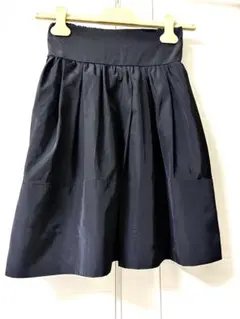 tocco ブラック　プリーツスカート