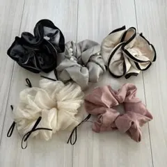 シュシュ５個セット　バラ売り不可