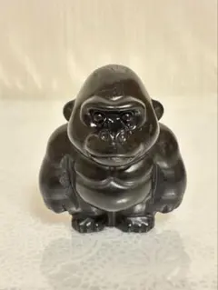天然石 愛嬌のあるゴリラくん オブシディアン - メルカリ