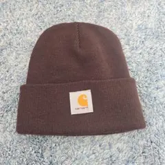 Carhartt ダークブラウン ニット帽