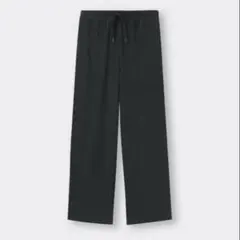 gu リブプルオンパンツ M ブラック ジーユー リボン