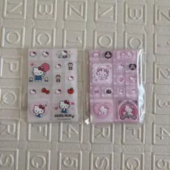 サンリオ　トレーディングミニタイルシール　ハローキティ　チャーミーキティ