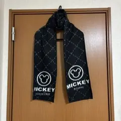 【最終価格】Mickey マフラー ブラック チェック柄のサムネイル