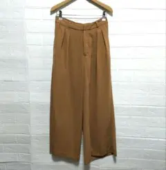 INGNl イング ブラウン ワイドパンツ ウエストゴム