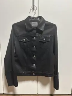 HELMUT LANG デニムジャケット ブラック　コーティング　本人期のサムネイル