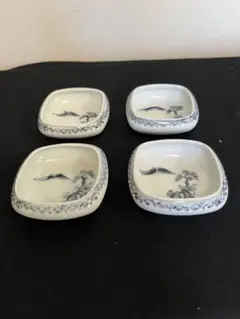 有田焼 伊万里焼 染付 小鉢 4客 管理A4063のサムネイル