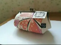 五色帆布堂 口金たわらポーチ(SAKURA)・B品