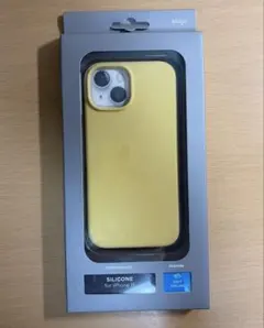 elago シリコンケース iPhone 15用 イエロー
