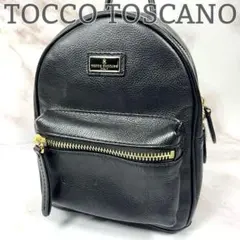 【美品】 tocco toscano ミニバッグ レザー ブラック リュック