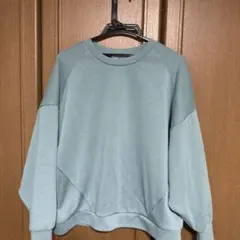 ミントグリーン ラグランスリーブ スウェット