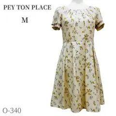 PEYTONPLACE ペイトンプレイス　花柄ワンピース　Mサイズ　リボン
