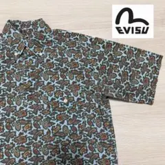 【激レア】EVISU ヤマネ ペイズリー柄 半袖シャツ 38のサムネイル