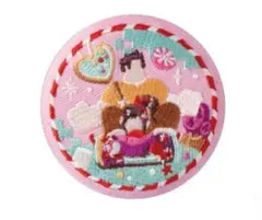 ②DisneyCharacters 刺繍缶バッジビスケット2 シュガー・ラッシュ