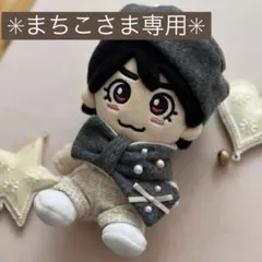 まちこさま専用　パール付きマフラーセット　メンカラグレンチェックサロペット