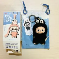 【R】ラブブ PIN FOR LOVE イニシャルぬいぐるみペンダント