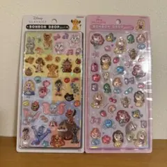 ボンボンドロップシール　ディズニー　クラシック　プリンセス　2枚セット