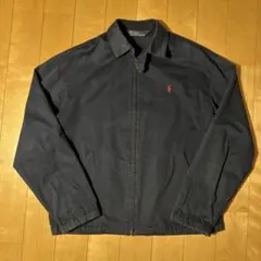 90s Polo Ralph Lauren スイングトップ ネイビー 刺繍ロゴ