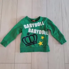 BABYDOLL グリーン トレーナー