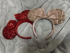 ミニーマウス　スパンコールカチューシャ