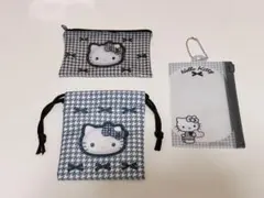ハローキティ　サンリオ　ランダム　ポーチ　巾着　チェーン付きファスナーケース