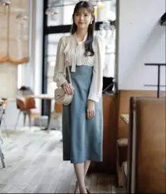 新品PROPORTION BODY DRESSING ラッフルタイトワンピース