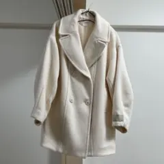 Chico アイボリー ダブルブレストコート